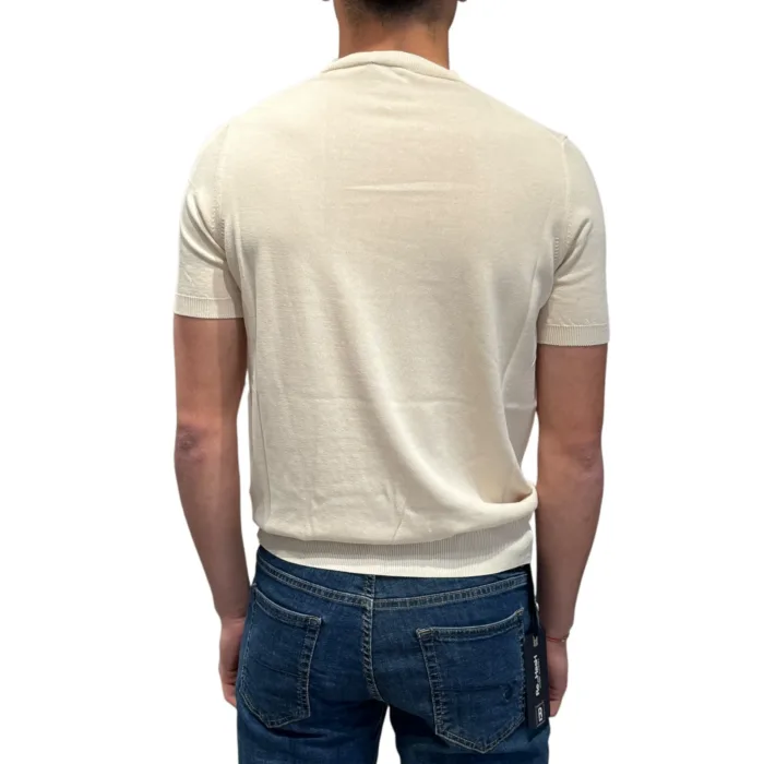 T-shirt 100% Cotone Ammond Studio Avorio art. 1461560 col. 021, foto 3 di 3