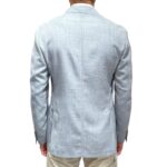 Giacca Lardini in Misto Lino Loro Piana Summertime Celeste Art. CN6202E CN64522 800 - immagine 3