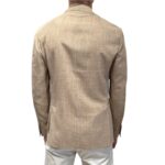 Giacca Doppiopetto Lardini in Misto Lino Loro Piana Summertime Beige Corda Art. CN6203E CN64522 220 - immagine 3