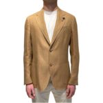 Giacca Lardini in Puro Lino Beige Art. CN6202E CN64404 350A