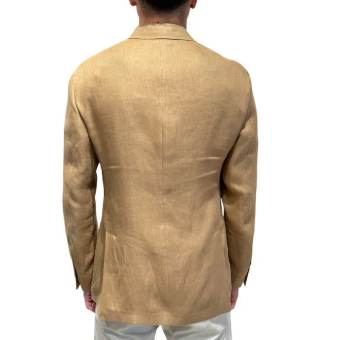 Giacca Lardini in Puro Lino Beige Art. CN6202E CN64404 350A, foto 3 di 3