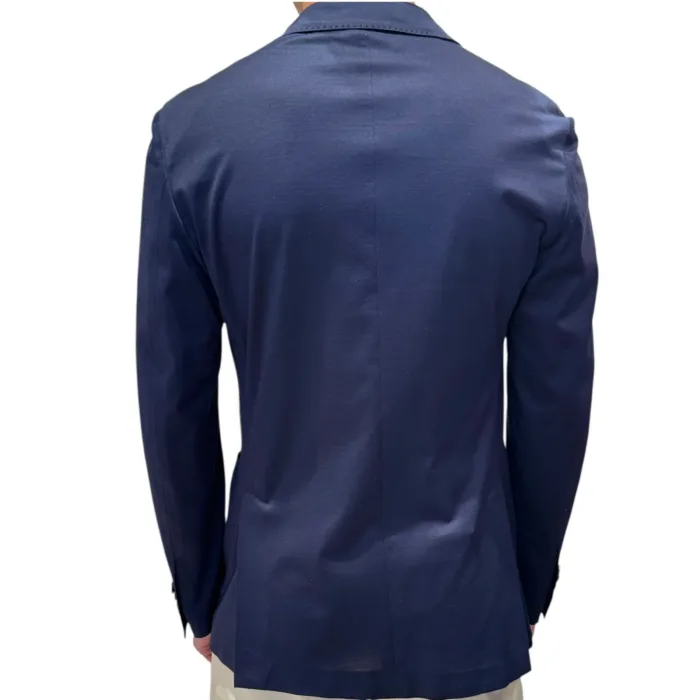 Giacca Lardini in Jersey Blu Loro Piana Art. PA690E93 PAJ66051 850, foto 3 di 3