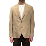 Giacca La Torre in Misto Lino, e Seta Loro Piana Summertime Beige Drop 7 Art. F74 UJ0054 400