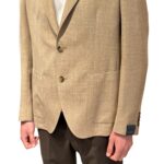 Giacca La Torre in Misto Lino, e Seta Loro Piana Summertime Beige Drop 7 Art. F74 UJ0054 400 - immagine 2