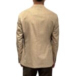 Giacca La Torre in Misto Lino, e Seta Loro Piana Summertime Beige Drop 7 Art. F74 UJ0054 400 - immagine 5
