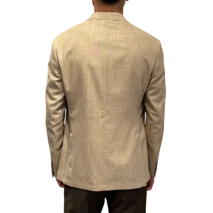 Giacca Latorre in Misto Lino, e Seta Loro Piana Summertime Beige Drop 7 Art. F74 UJ0054 400, foto 5 di 5