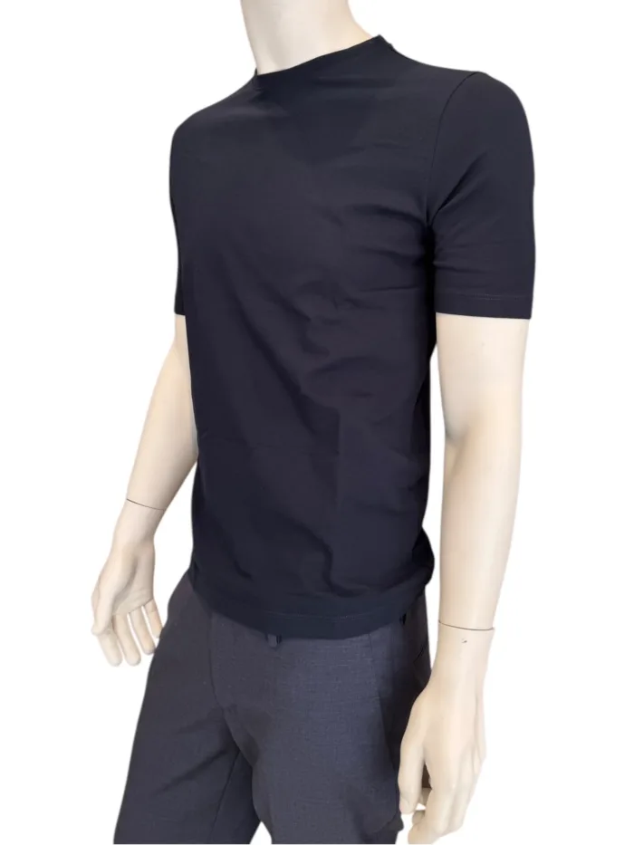 T-Shirt Ferrante in Cotone Piqué Blu art 55U31191 Col 008, foto 2 di 2