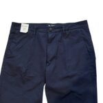 Pantaloni Re-Hash in Cotone, Tasche a Filo, Colore Blu cod. P247 LN 2U001 Blu Mucha Chinos con Risvolto - immagine 2