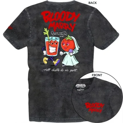 T-shirt Mc2 Saint Barth Nero Effetto Vintage art. Jack Cpt Bloody Marry 00