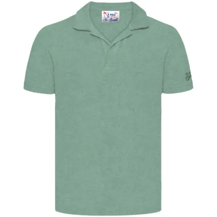 Polo Skipper in Spugna Mc2 Saint Barth Verde Acqua art. Jeremy Terry 53 Sage