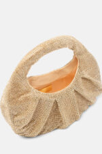 Borsa a Mano Twentyfourhaitch in Maglia Gioiello Strass Oro art. Joan Cha - immagine 3
