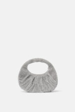 Borsa a Mano Twentyfourhaitch in Maglia Gioiello Strass Argento art. Joan Pol