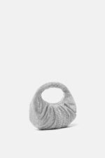 Borsa a Mano Twentyfourhaitch in Maglia Gioiello Strass Argento art. Joan Pol - immagine 2
