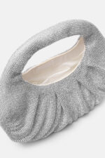 Borsa a Mano Twentyfourhaitch in Maglia Gioiello Strass Argento art. Joan Pol - immagine 3