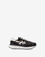 Sneakers Premiata Donna in Camoscio e Nylon Nero art. Lauryn 7479