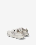 Sneakers Premiata Donna in Camoscio Avorio e Nylon Bianco e Strass art. Lauryn 8186 - immagine 5