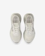 Sneakers Premiata Donna in Camoscio Avorio e Nylon Bianco e Strass art. Lauryn 8186 - immagine 4