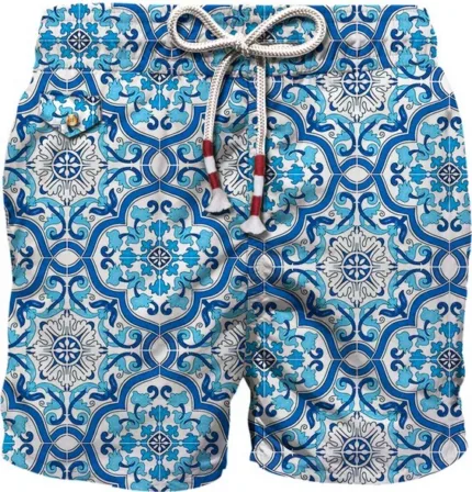 Costume Mc2 Saint Barth Bianco con Maioliche art. Lighting 70 Sicily Tile 01