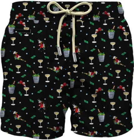Costume Mc2 Saint Barth Nero con Paperino art. Lighting Micro Fantasy Luxury Scrooge 00