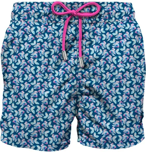 Costume Mc2 Saint Barth Blu a Fantasia art. Lighting Micro Stretch Silk Fish 61, foto 1 di 1
