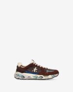 Sneakers Premiata Uomo In Camoscio e Nylon Testa Di Moro art. Mase25 8026