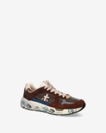 Sneakers Premiata Uomo In Camoscio e Nylon Testa Di Moro art. Mase25 8026 - immagine 2
