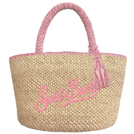 Borsa a Spalla Media Mc2 Saint Barth Beige art. Marcy Raffia Mid 1121 Emb