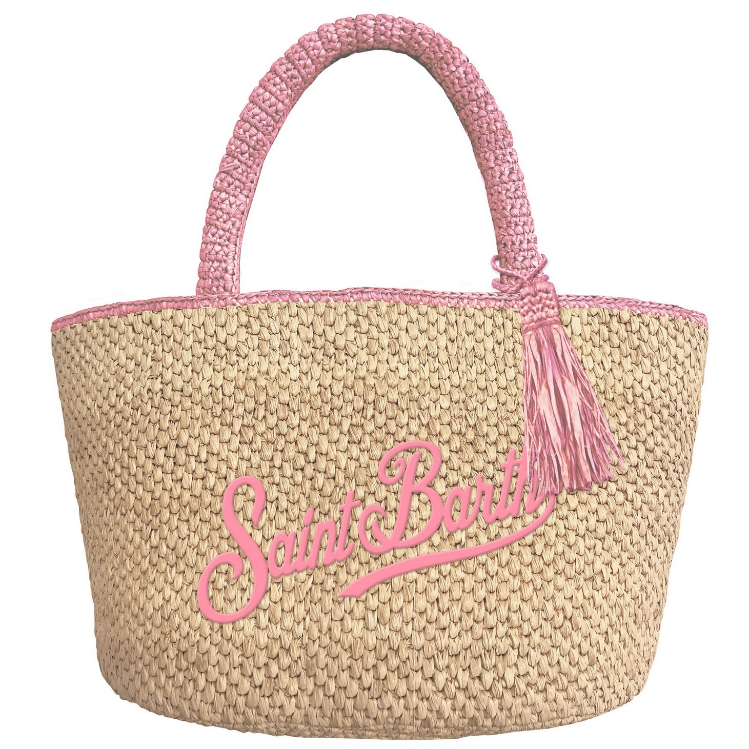MARCY RAFFIA MID_1121 EMB Borsa a Spalla Media Mc2 Saint Barth Beige art. Marcy Raffia Mid 1121 Emb - immagine 1