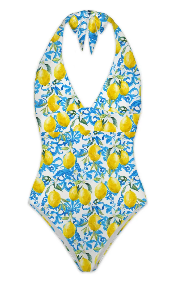 Costume Intero Mc2 Saint Barth art. Marylin Baroque Lemon 01, foto 1 di 1