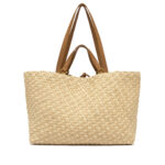Borsa a Spalla Grande Gianni Chiarini In Paglia Intrecciata e Pelle Cuoio art. Mercy Naturale - immagine 2