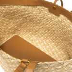 Borsa a Spalla Grande Gianni Chiarini In Paglia Intrecciata e Pelle Cuoio art. Mercy Naturale - immagine 4
