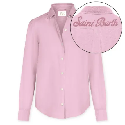 Camicia Mc2 Saint Barth in Cotone Rosa art.  Meredith Cotton Beads St Barth 20