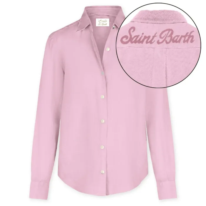 Camicia Mc2 Saint Barth in Cotone Rosa art.  Meredith Cotton Beads St Barth 20, foto 1 di 1