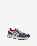 Sneakers Premiata Uomo in Camoscio Blu Denim art. Mick 8006 - immagine 2