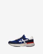 Sneakers Premiata Uomo in Camoscio Blu e Nylon Bluette art. Mick 8008 - immagine 3
