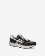 Sneakers Premiata Uomo in Camoscio Nero e Nylon Grigio art. Mick 8085 - immagine 2
