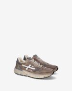 Sneakers Premiata Uomo in Camoscio e Nylon Tortora art. Mick 0.1 8118 - immagine 4