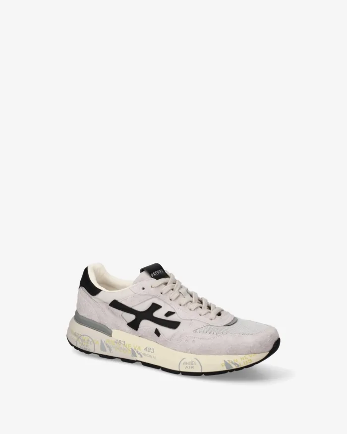 Sneakers Premiata Uomo in Camoscio e Nylon Grigio art. Mick 0.1 8236, foto 2 di 5