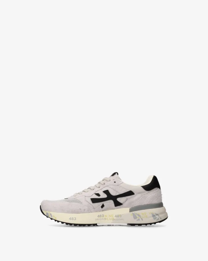 Sneakers Premiata Uomo in Camoscio e Nylon Grigio art. Mick 0.1 8236, foto 3 di 5