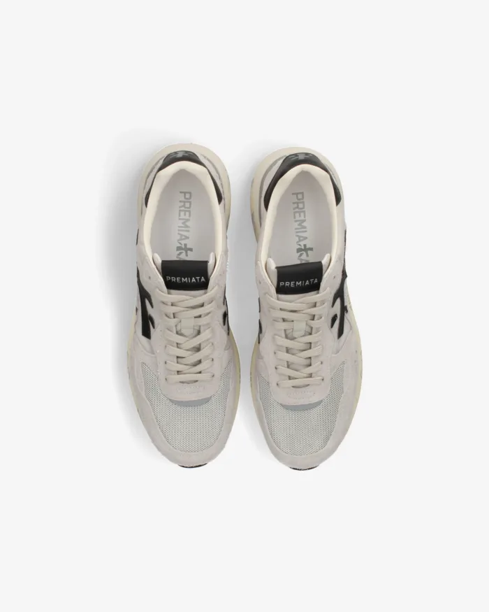 Sneakers Premiata Uomo in Camoscio e Nylon Grigio art. Mick 0.1 8236, foto 5 di 5