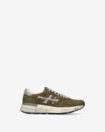 Sneakers Premiata Uomo in Camoscio e Nylon Verde art. Mick 0.1 8271