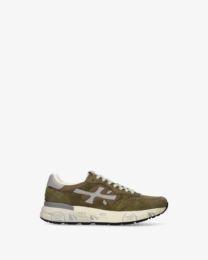 Sneakers Premiata Uomo in Camoscio e Nylon Verde art. Mick 0.1 8271, foto 1 di 5
