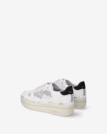 Sneakers Premiata Donna in Pelle Bianca e Dettagli Ricamati art. Micol 8255 - immagine 4