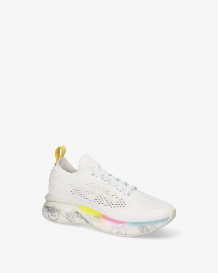 Sneakers Premiata Donna in Tessuto Tecnico Bianco art. Moerund 0.1 8260, foto 2 di 5