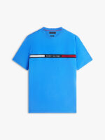 T-shirt regular fit in Jersey Uomo Tommy Hilfiger Blu con Logo ricamato art. MW0MW36498 C4U - immagine 3