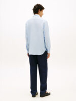 Camicia In Lino Regular Fit Uomo Tommy Hilfiger Azzurro Chiaro art. MW0MW41530 C10 - immagine 3