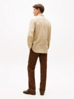Camicia In Lino Regular Fit Uomo Tommy Hilfiger Beige Sabbia  art. MW0MW41530 RBT - immagine 3