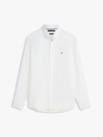 Camicia In Lino Regular Fit Uomo Tommy Hilfiger Bianca art. MW0MW41530 YBR