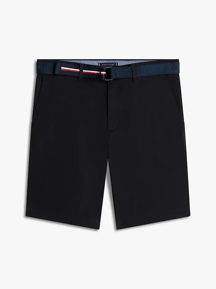 Shorts Bermuda Denton Tommy Hilfiger slim Fit in Twill Nero art. MW0MW42349 BDS, foto 1 di 4