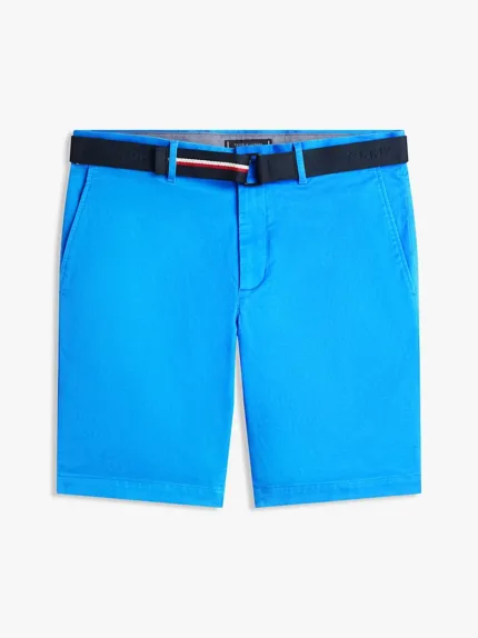 Shorts Bermuda Denton Tommy Hilfiger slim Fit in Twill Blu Elettrico art. MW0MW42349 C4U